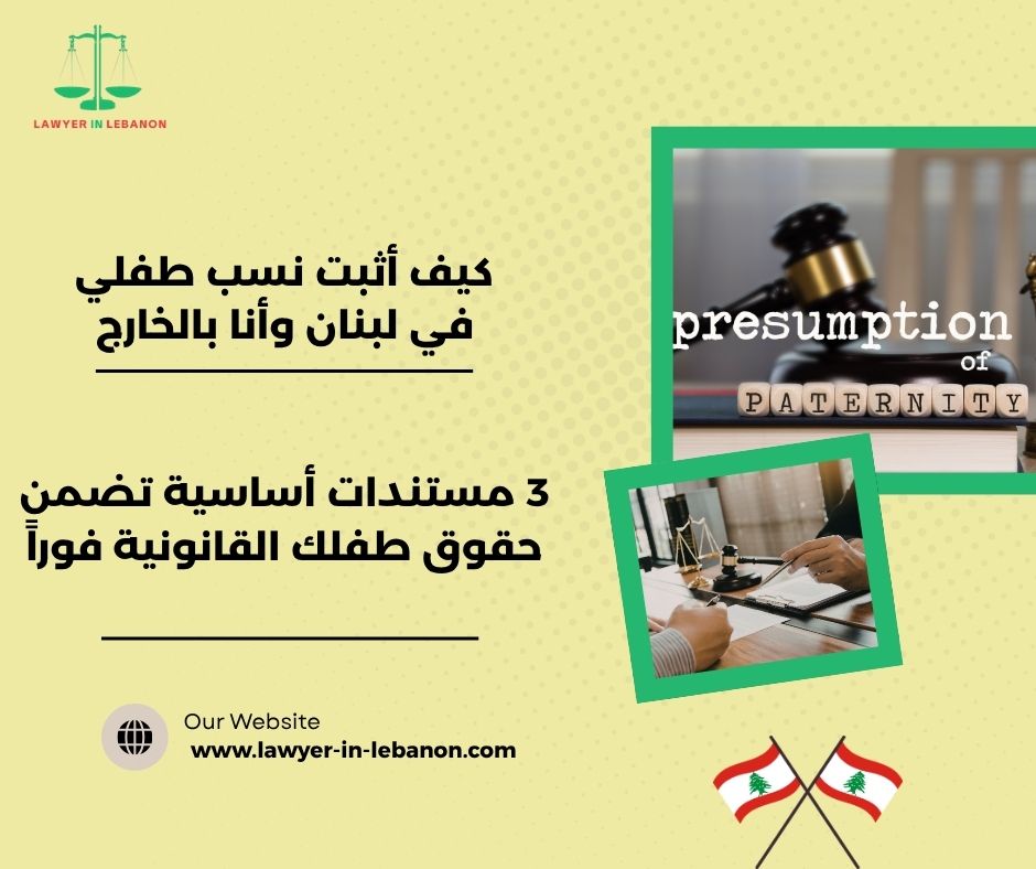 كيف أثبت نسب طفلي في لبنان وأنا بالخارج